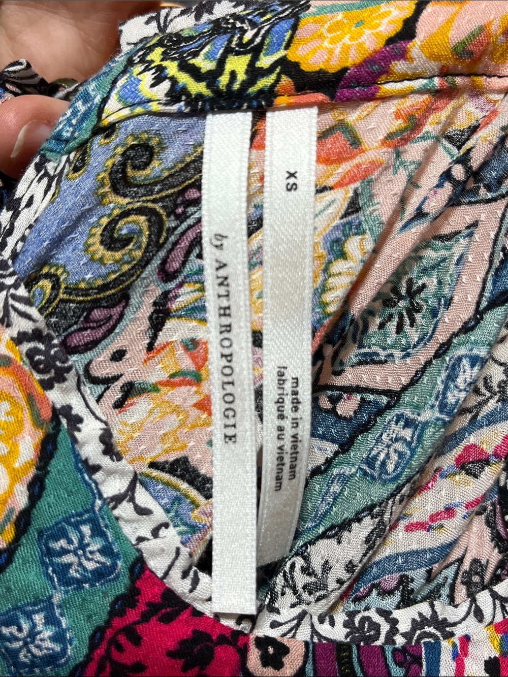 ANTHROPOLOGIE CALAIS JUMPSUIT NOVELTY PRINT BOHEMIAN WIDE LEG SZ XS - Picture 12 of 15